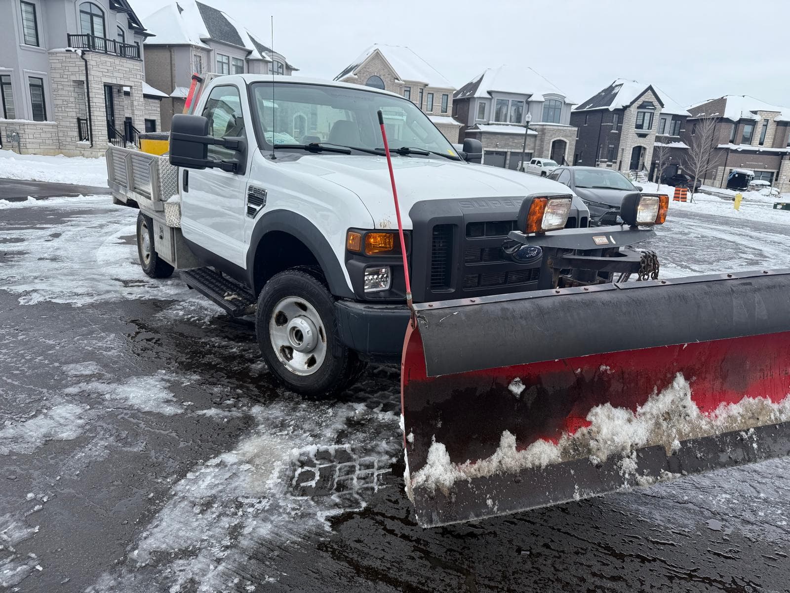Snow removal crew at work